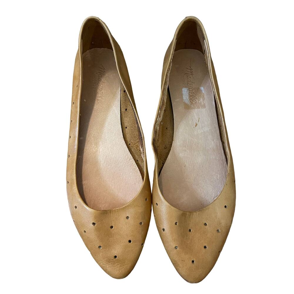Madewell Holepunch Sidewalk Skimmer Flats Sz 8